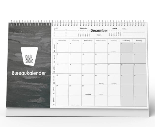 Vooraanzicht bureaukalender