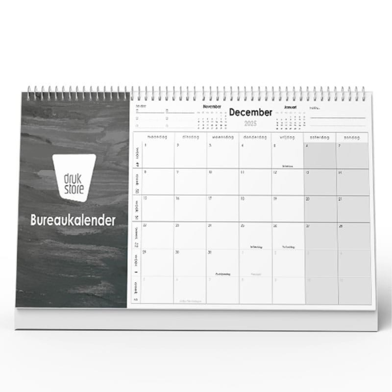 Vooraanzicht bureaukalender