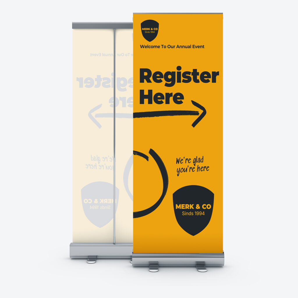 Rollup banner voor- en achterkant Druk-Store