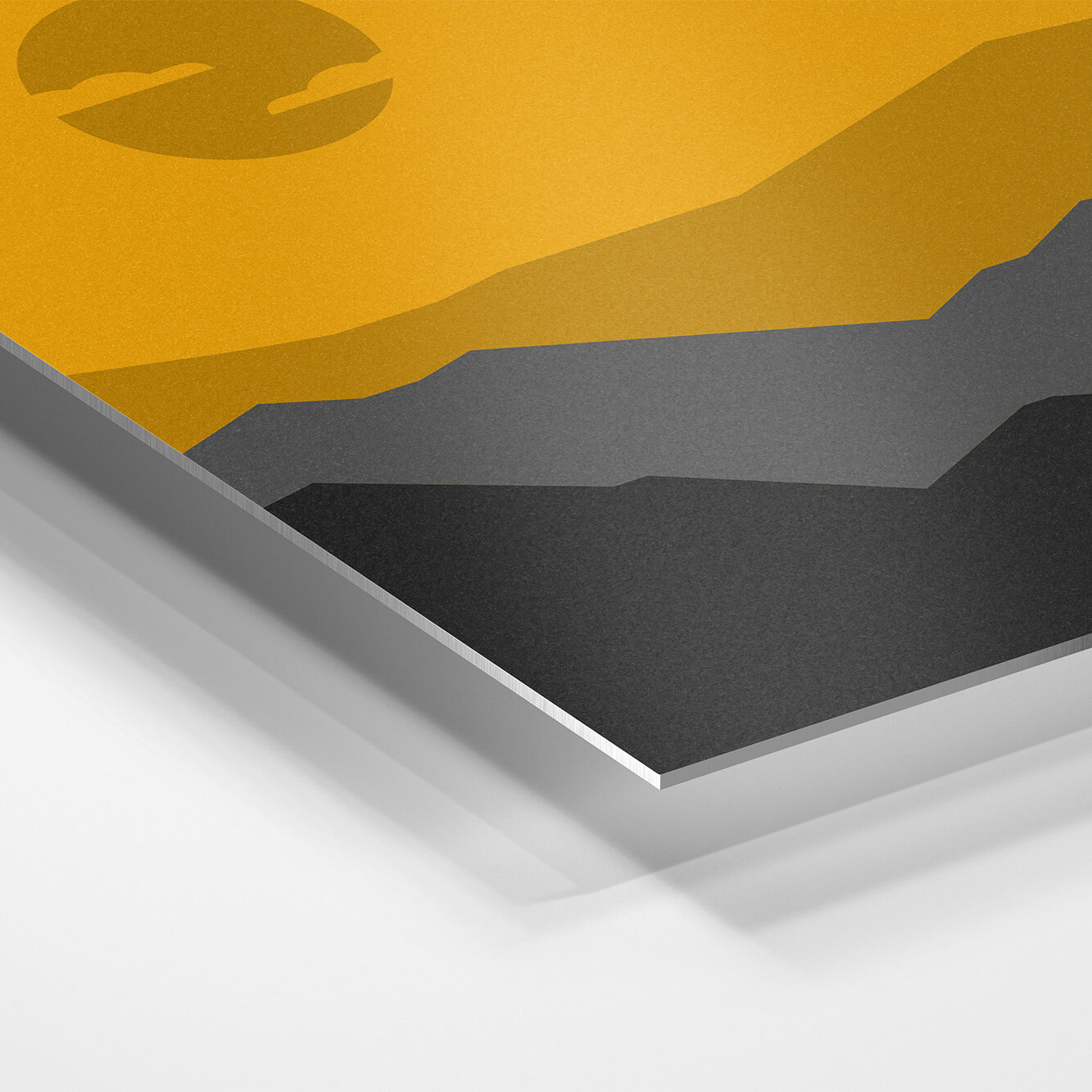 Aluminium plaat bedrukt met Druk-Store Huisstijl