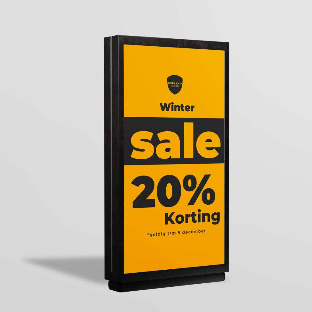 Lichtbakposters huisstijl Druk-Store voorbeeld