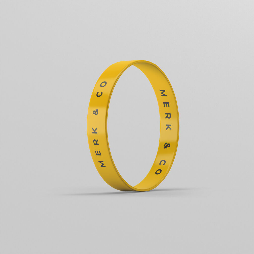 Vinyl polsbandje bedrukt