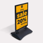 Stoepbord met watertank