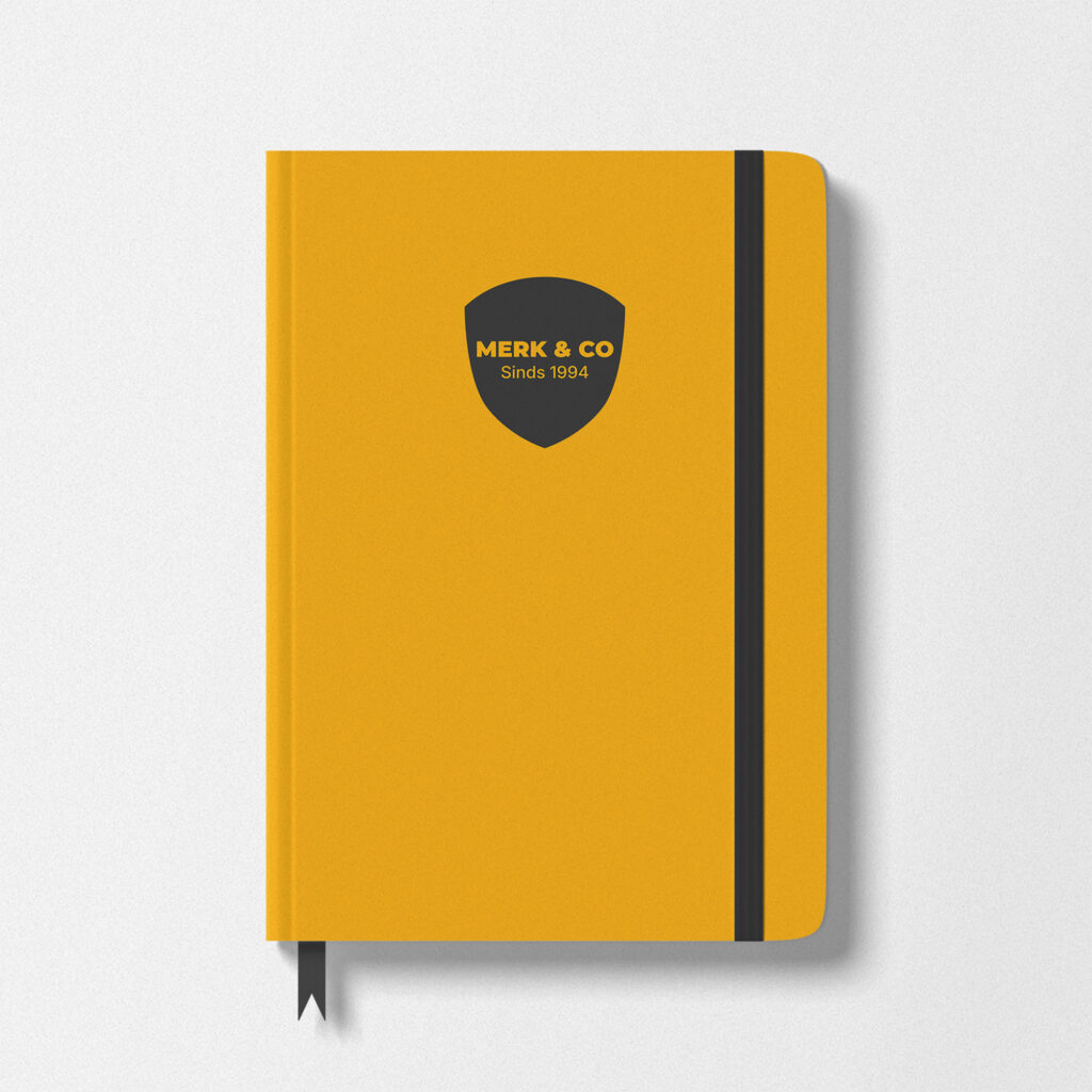 Notitieboek bedrukt met logo