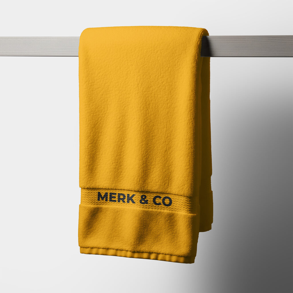 Badhandoek bedrukt voorbeeld