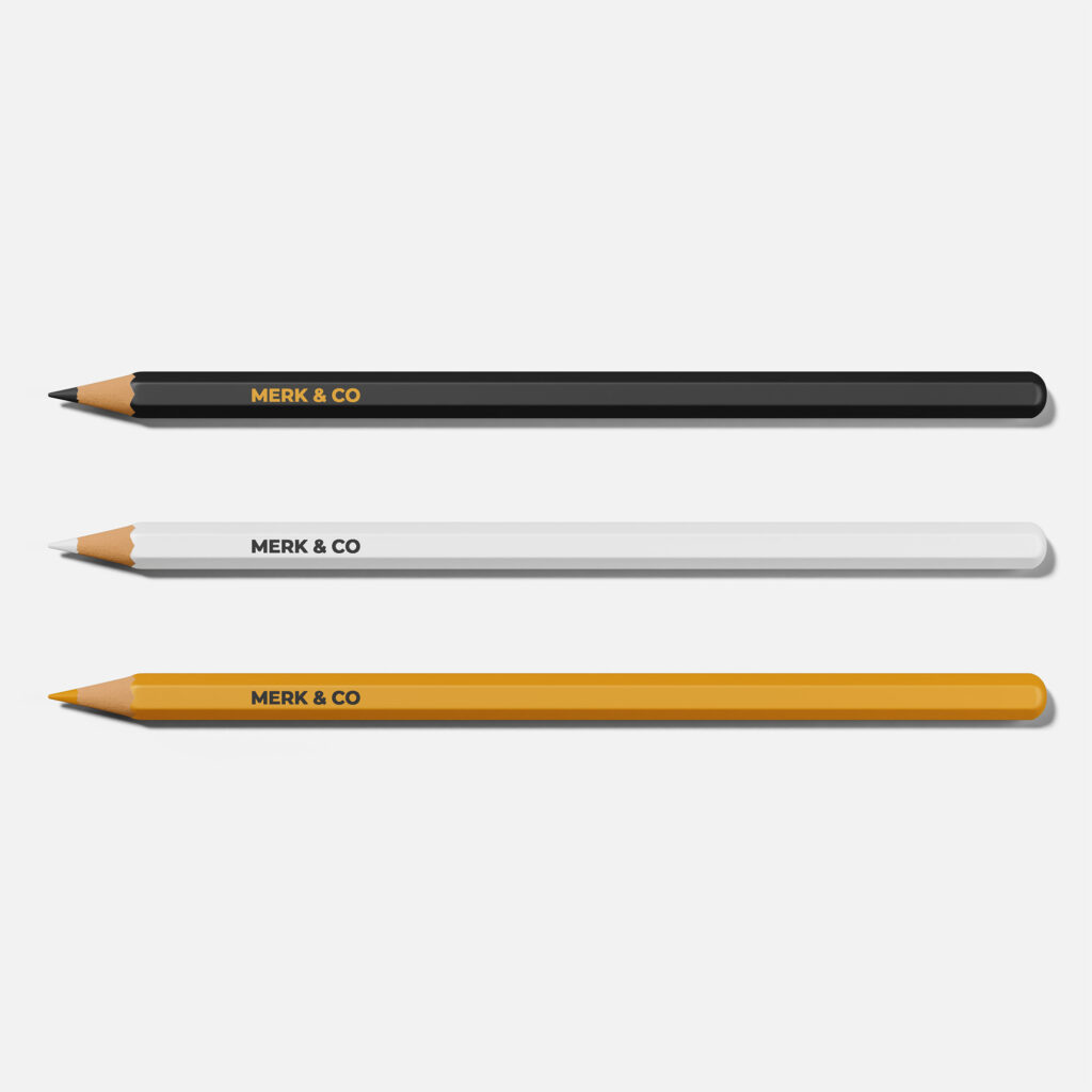 Potloden verschillende kleuren bedrukt