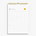 Wandkalender wire-o verticaal