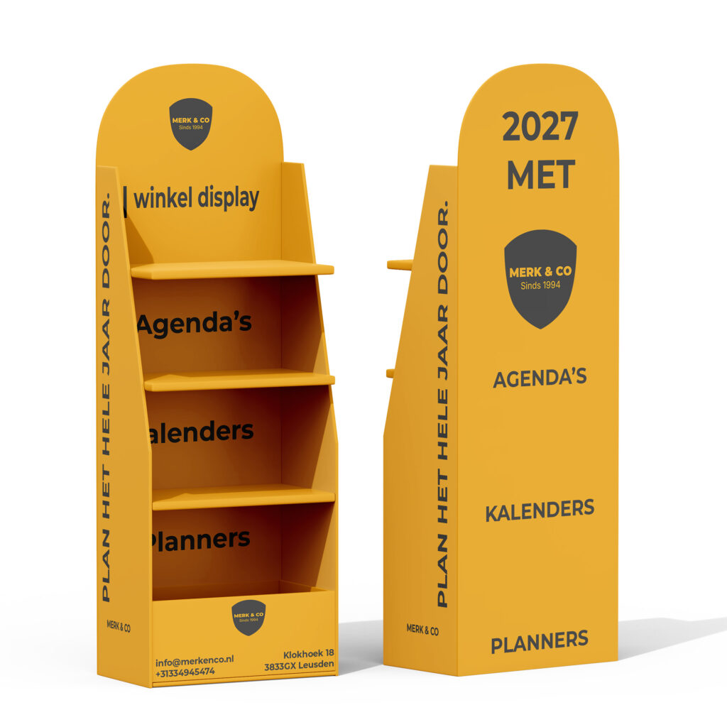 Winkeldisplay bedrukt